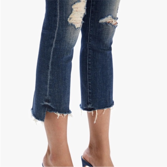 Mother The Insider Crop Step fray Jeans - Picture 5 of 8